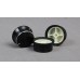 40X18MM BLACK ALUMINUM KNOB