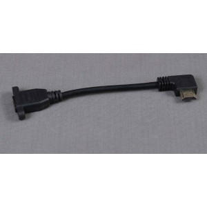  HDMI MALE TO FEMALE CABLE LEFT ANGLE 15CM