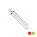 3mm RED/ GREEN BI-COLOUR 3 PIN LED (Common Cathode)