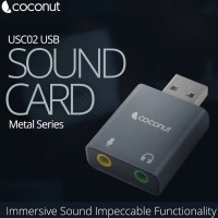USC02 USB External Sound Card-COCONUT 
