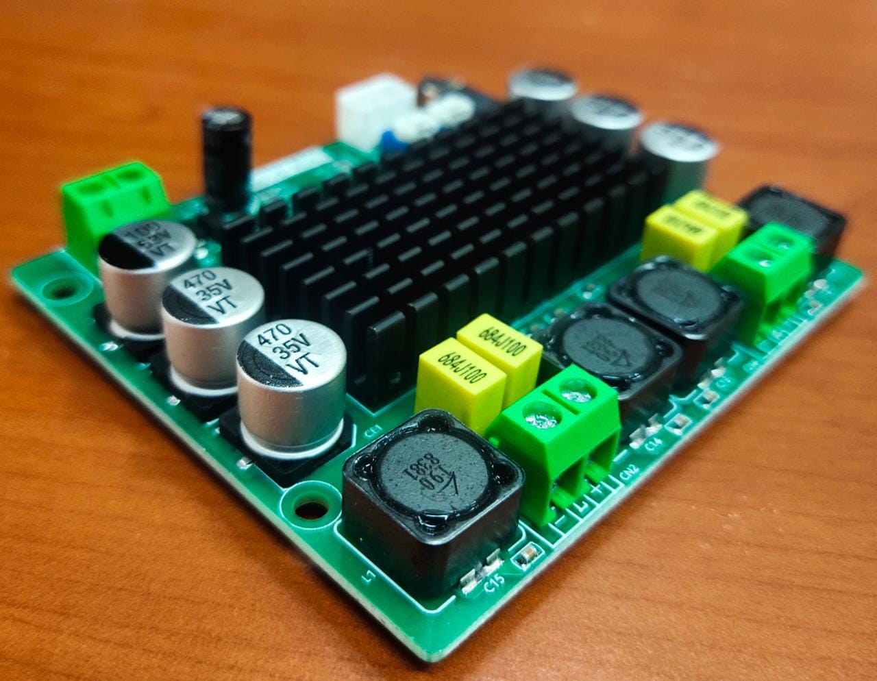 Audio Amplifier Board, DC12-24V 2 X 50W 40mA Class D TPA3116D2 High-Power Dual-Channel Stereo