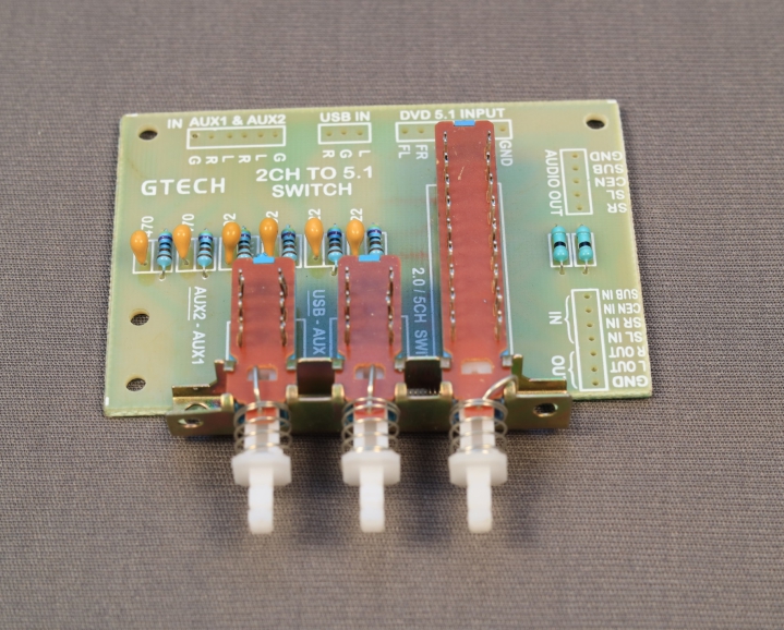 2CH TO 5.1 SWITCHING BOARD - GTECH