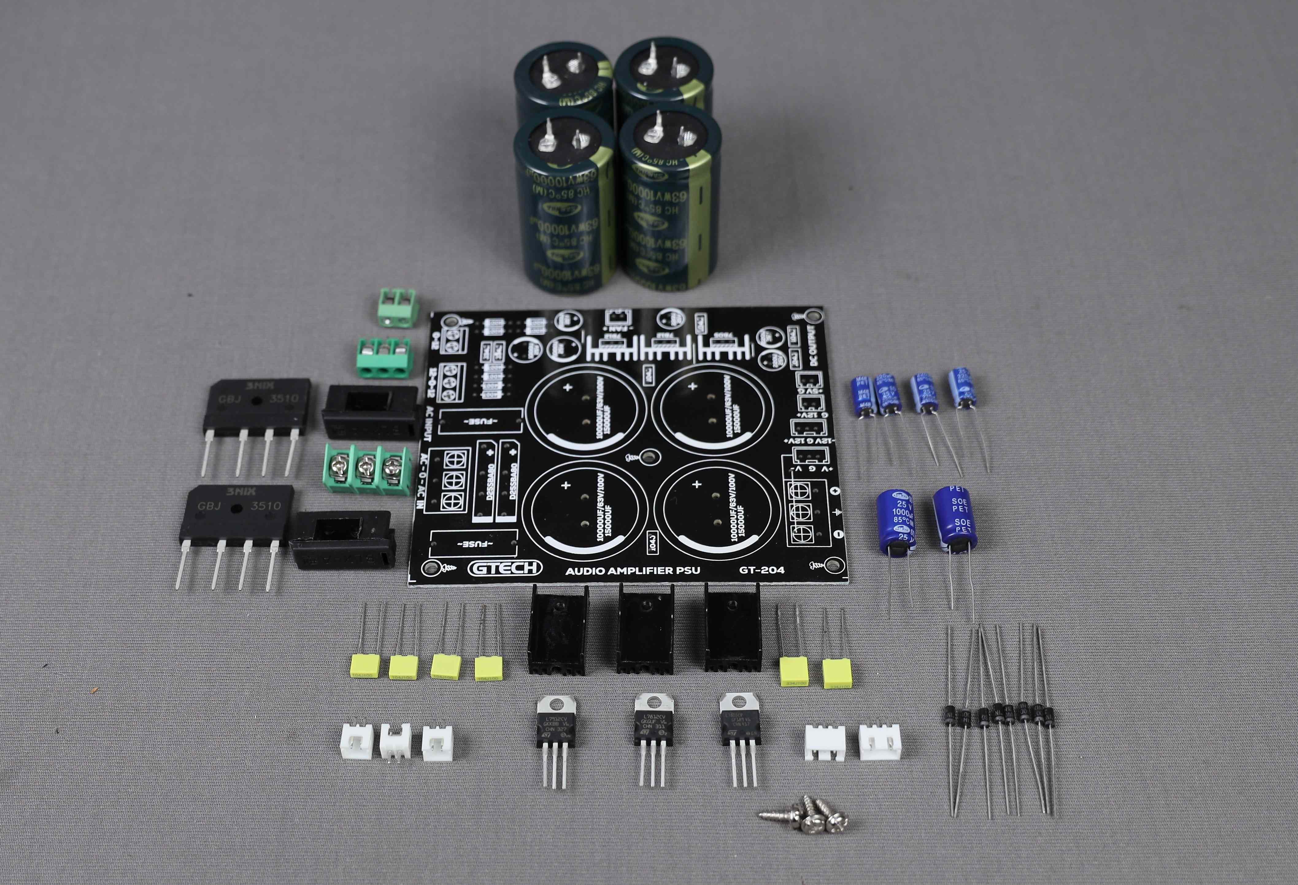 GT 204 POWER SUPPLY 4CAP PCB DIY KIT- GTECH